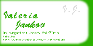 valeria jankov business card